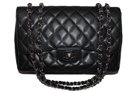 chanel black caviar leather jumbo flap bag|Flap Bags .